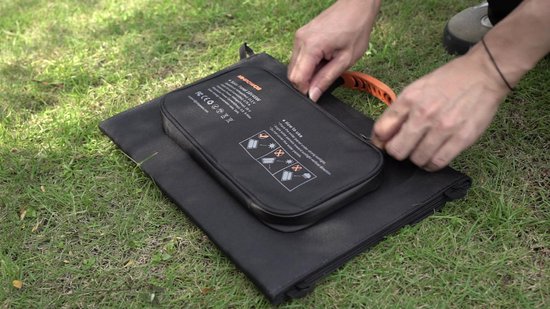 45W Opvouwbaar Zonnepaneel ETFE | IP67 Waterbestendig Zonneoplader voor Kamperen & Camper, Compatibel met Draagbare Energiecentrale, 24% Omzettingsrendement