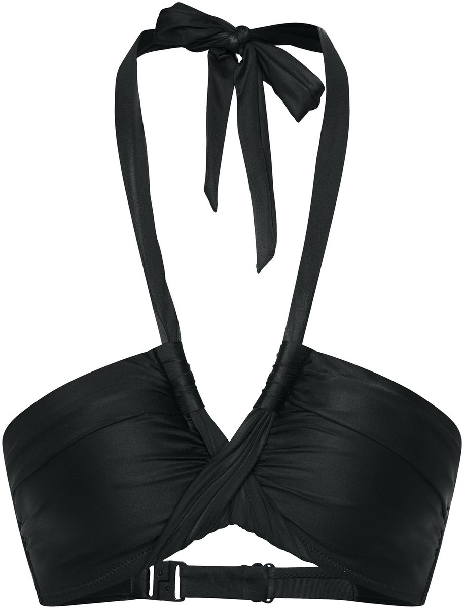 ESOTIQ Truffle - Bandeau-bikinitop met push-up - Zwart