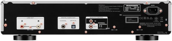 Marantz CD 70, 6,5 kg, Zwart, Goud, Zilver, Persoonlijke cd-speler — afbeelding 5