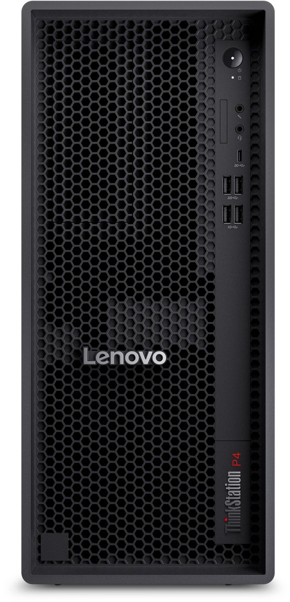Lenovo ThinkStation P4 AMD Ryzen™ 9 PRO PRO 9965X3D 64 GB DDR5-SDRAM 1 TB SSD Windows 11 Pro Tower PC Zwart
