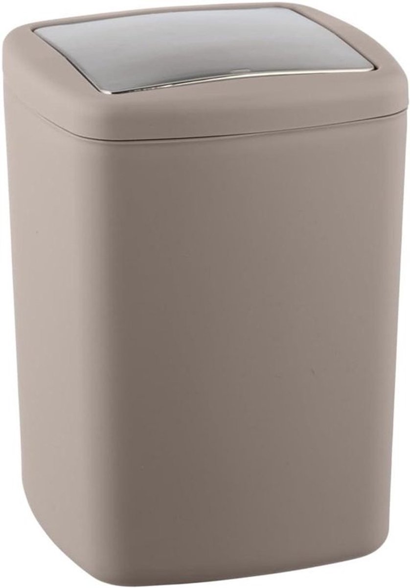 Emmer met klapdeksel - ABS - 85 l - Taupe - 205 x 285 x 205 cm