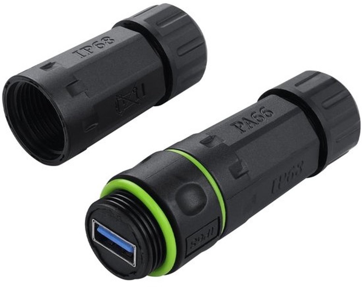 Solidchoice - waterdichte USB 3.0-stekker voor buitengebruik