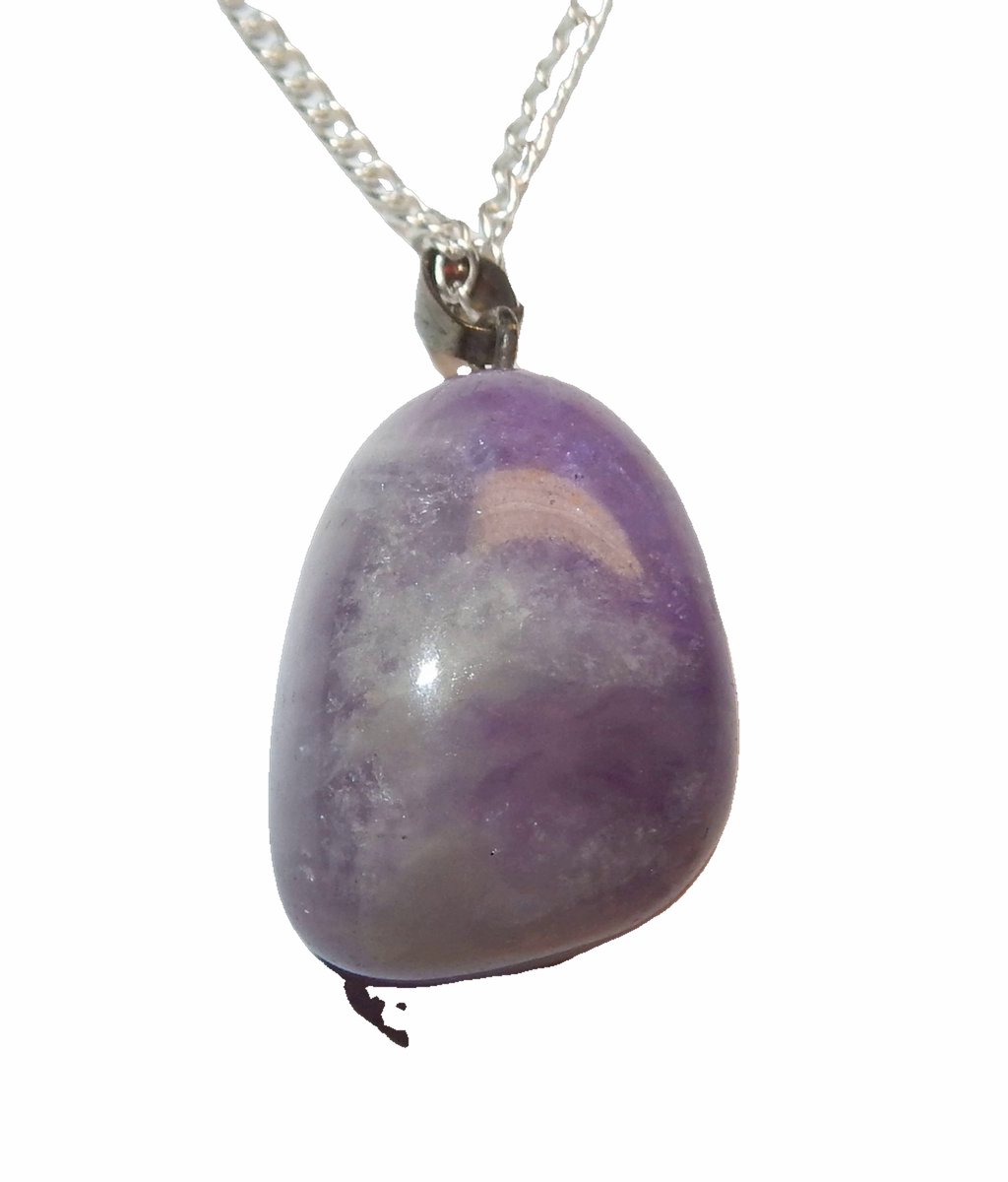 Lavendel Amethist Trommelsteen Hanger