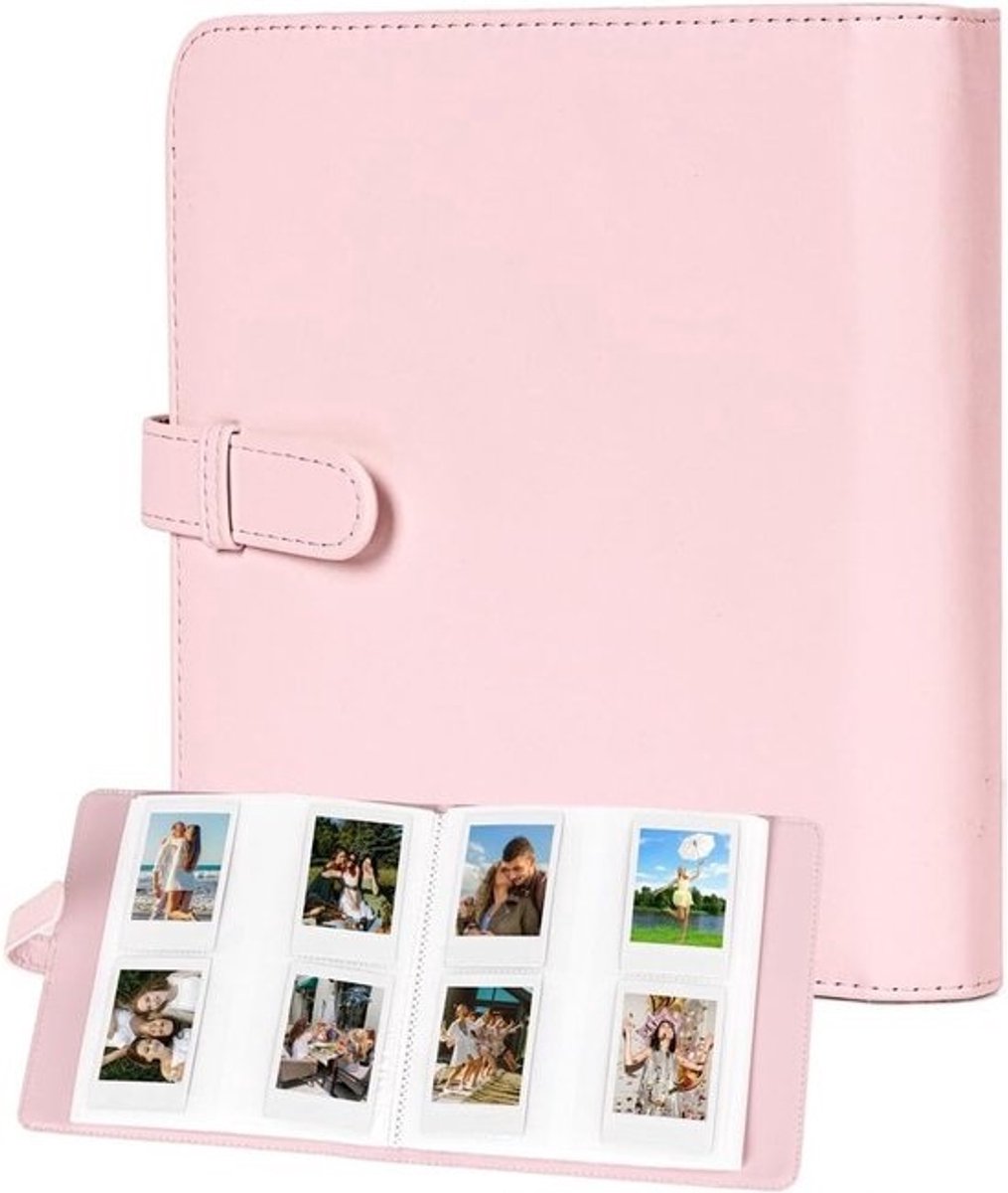 Fotoalbum 288 compartimenten - Vierkant - Roze - Voor foto's en kaarten - ShopVlot
