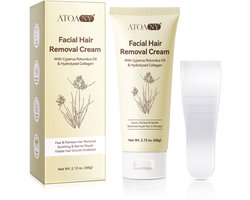 Ontharingscrème Gezicht (60 g) – Cyperus Rotundus Olie – Collageen – Hair Removal Cream