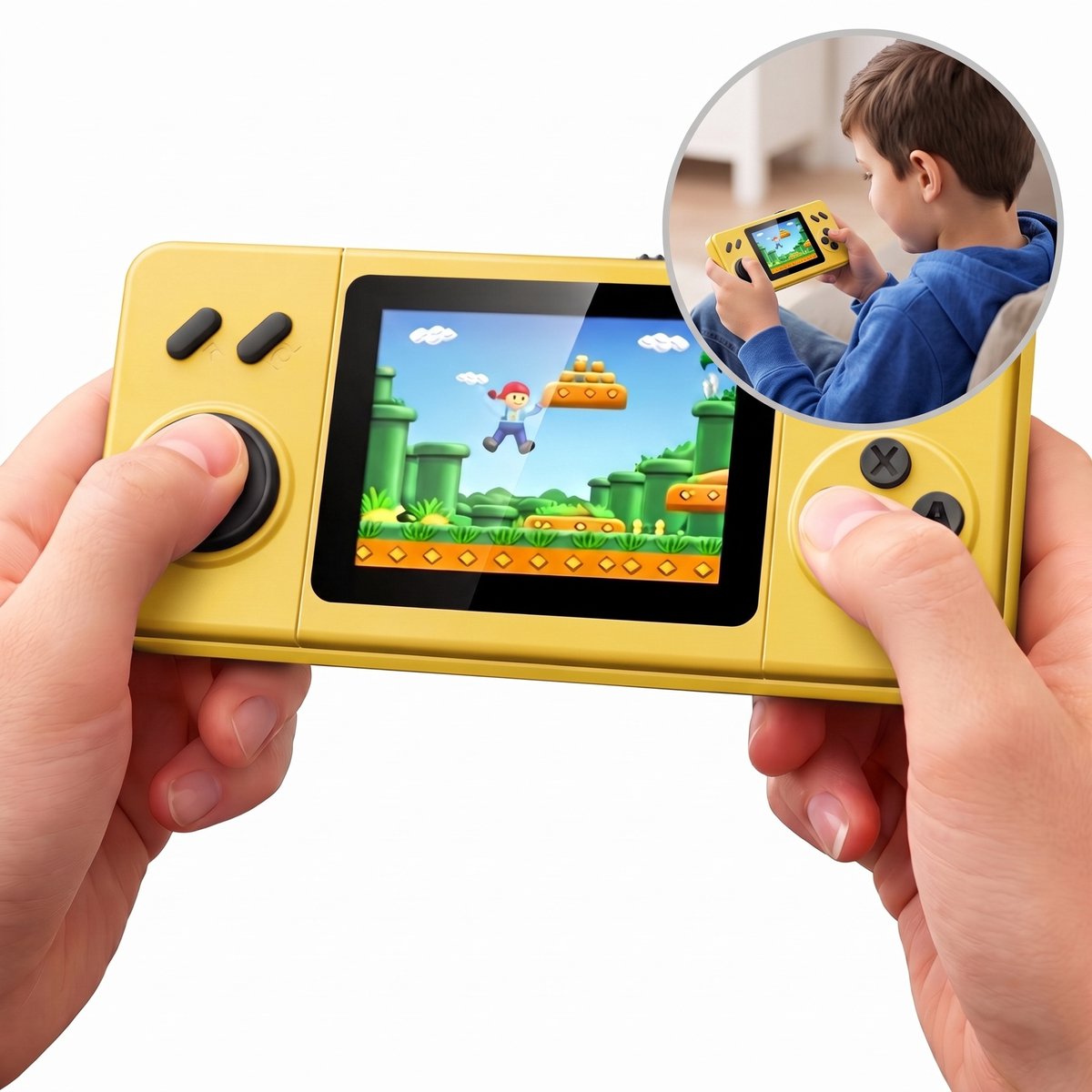 Retro Game Console – Handheld Spelcomputer voor kinderen – Gameboy – Reisspeelgoed – LCD-kleurenscherm – 266 Games