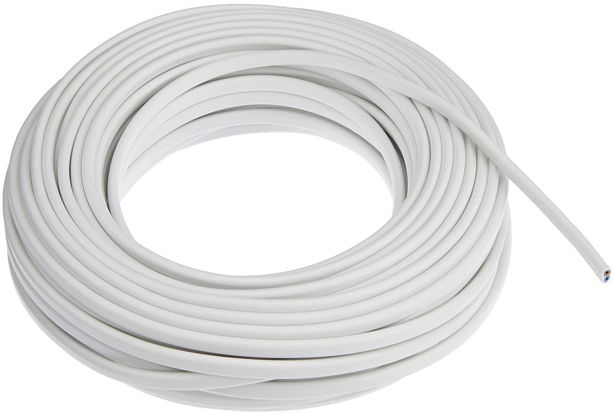 Elektriciteitsdraad - Transparant - 20 meter - 2 x 0,75 mm² - Geschikt voor kleine elektrische apparaten