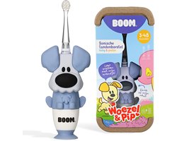 Woezel & Pip Elektrische Tandenborstel Kind (Baby & Peuter) - 3-48 maanden - LED-lampje - 2 Borstelkopjes inbegrepen - Woezel
