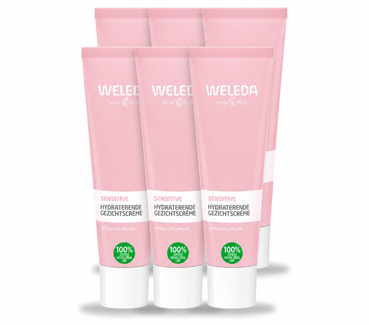 6 x WELEDA - Gezichtscrème Sensitive Hydraterend - Voor gevoelige huid - 30 ml - Voordeelverpakking - 6 stuks