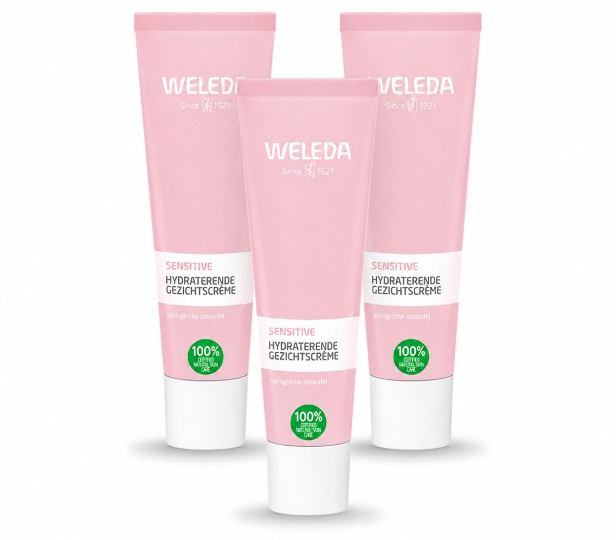 3 x WELEDA - Gezichtscrème Sensitive Hydraterend - Voor gevoelige huid - 30 ml - Voordeelverpakking - 3 stuks