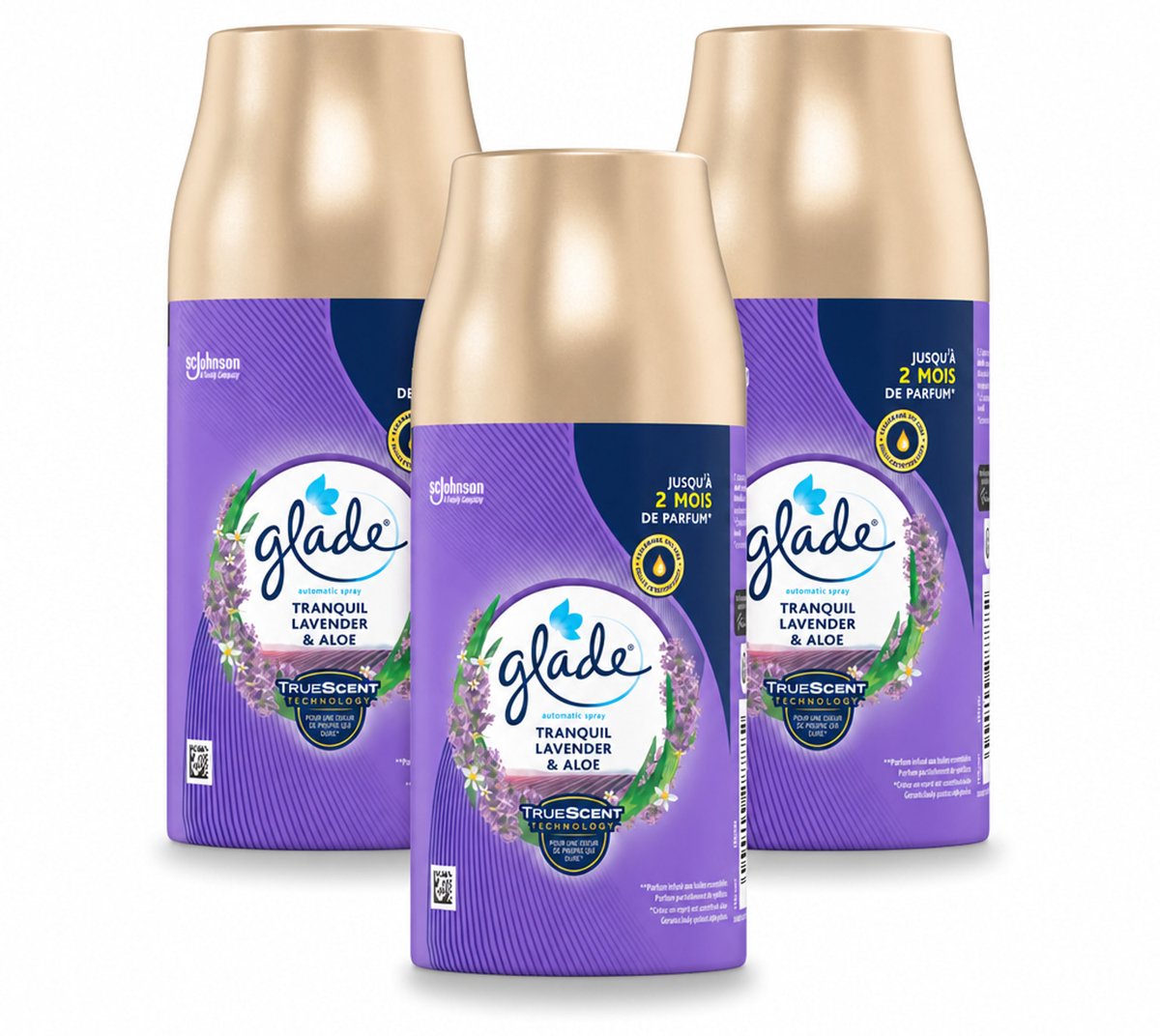 3 x Glade - Automatische Spray - Tranquil Lavender & Aloë - 269 g - Bulkverpakking - 3 stuks