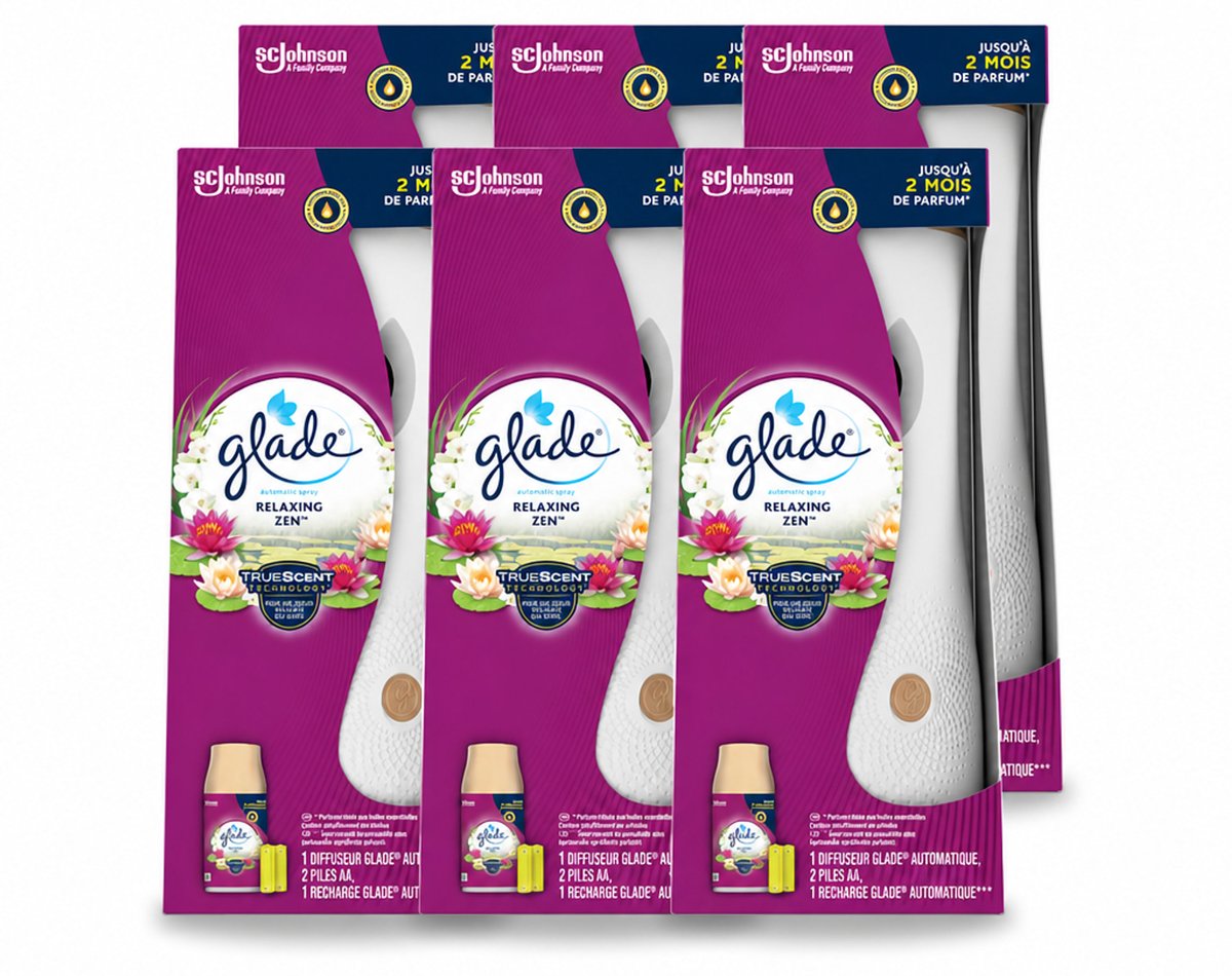 6 x Glade - Automatische Spray - Relaxing Zen - 269 ml - Voordeelverpakking - 6 stuks