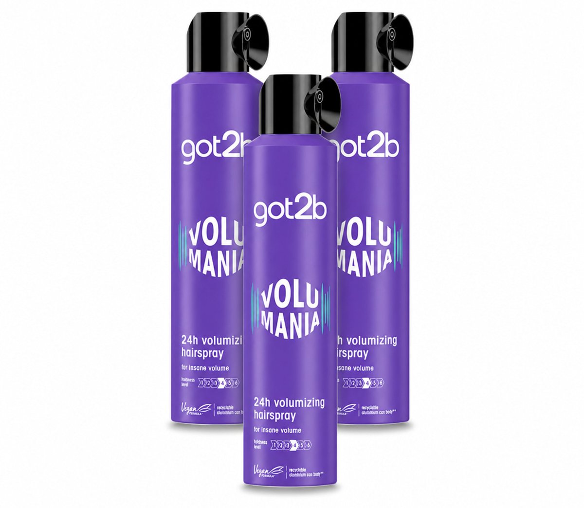 3 x Got2B - Haarspray - Volumania - 300 ml - Voordeelverpakking - 3 stuks