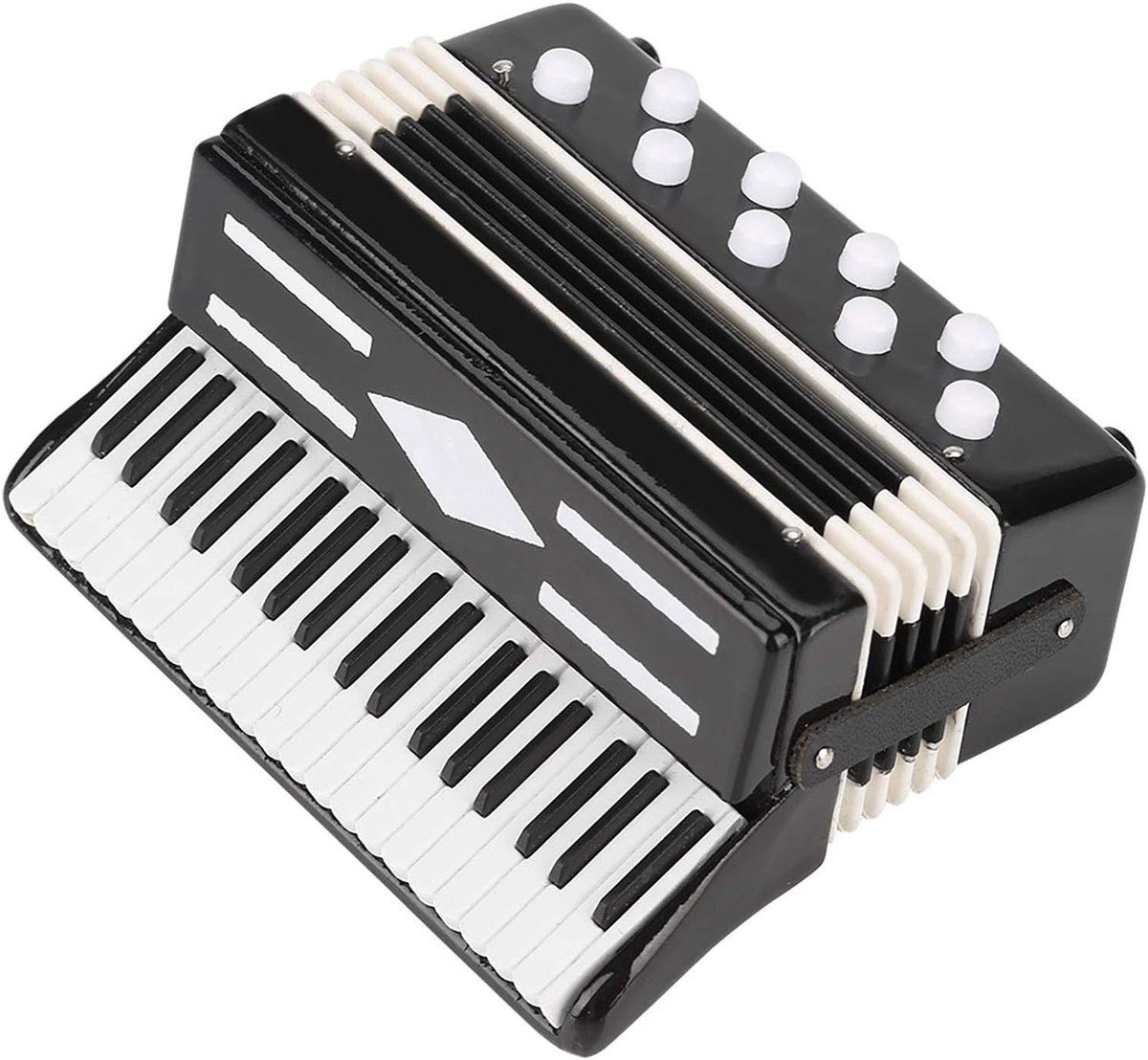 Ornamenten, miniatuur accordeon model decoratie handwerk accordeon model poppenhuis muziekinstrument mini woondecoratie koffie decoratie Verzamelobjecten