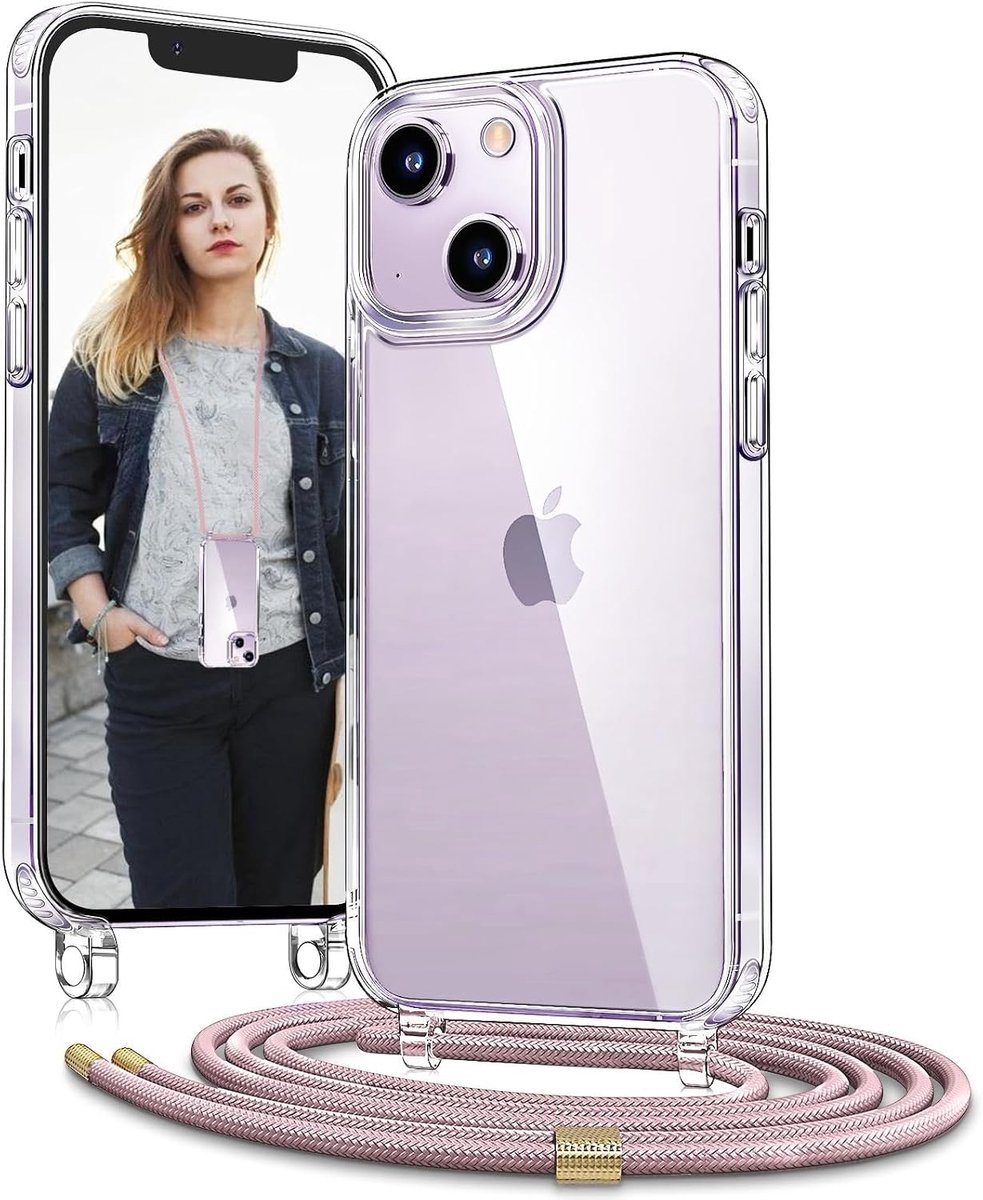 Case voor iPhone 15 Hoesje, Roségoud