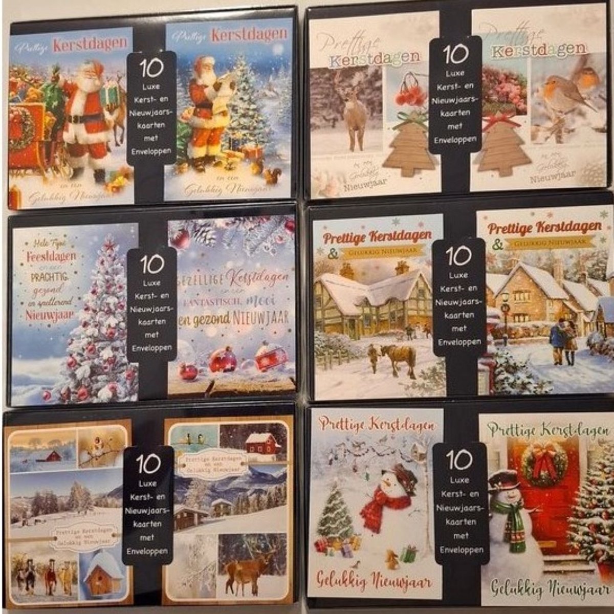 80 stuks Luxe Kerstkaart en Nieuwjaarskaart met envelop