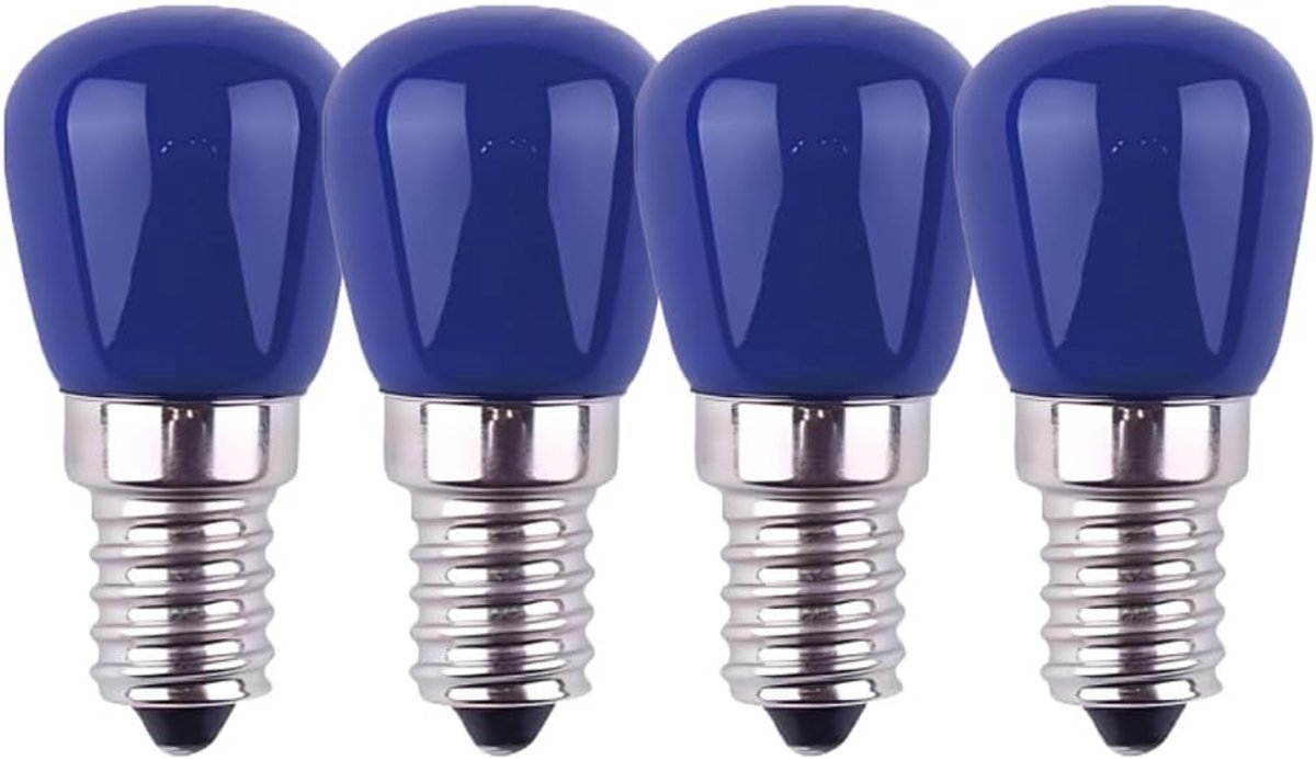 Blauwe LED-Gloeilamp - 3W, 25W Vervanging - Decoratieve Sfeerverlichting Voor Halloween, Kerstmis - 4 Stuks