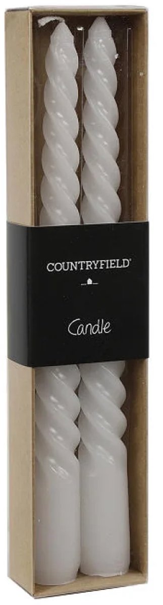 Countryfield Dinerkaars Twirly 20cm 2 stuks - wit