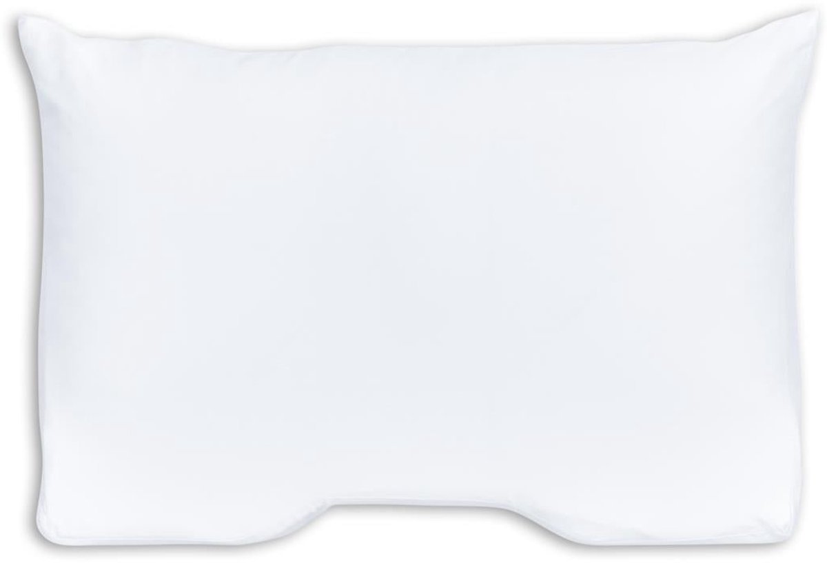 Silvana Support - Katoensatijn Kussensloop Schoudercontour voor kussen Groen - 50 x 70 cm - Wit
