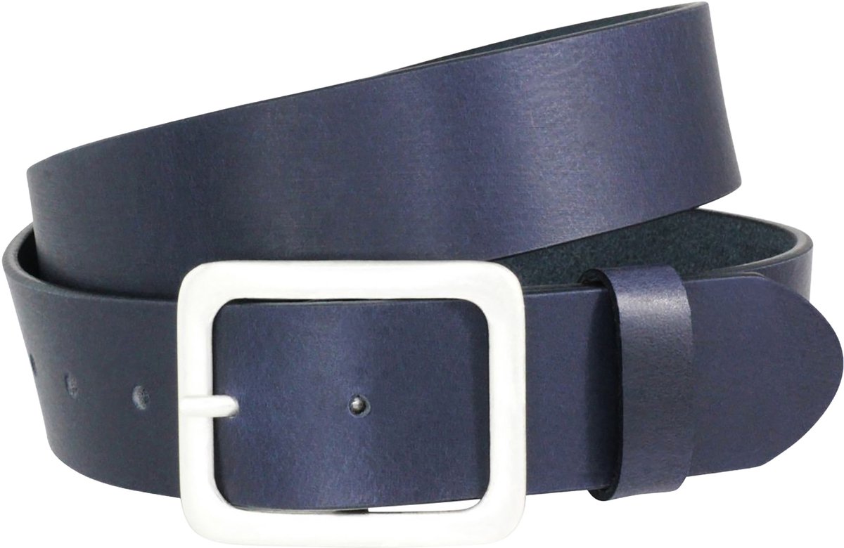 LINDENMANN dames leren riem - marine