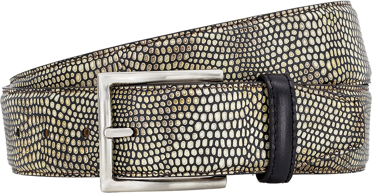 LINDENMANN leren heren riem - beige
