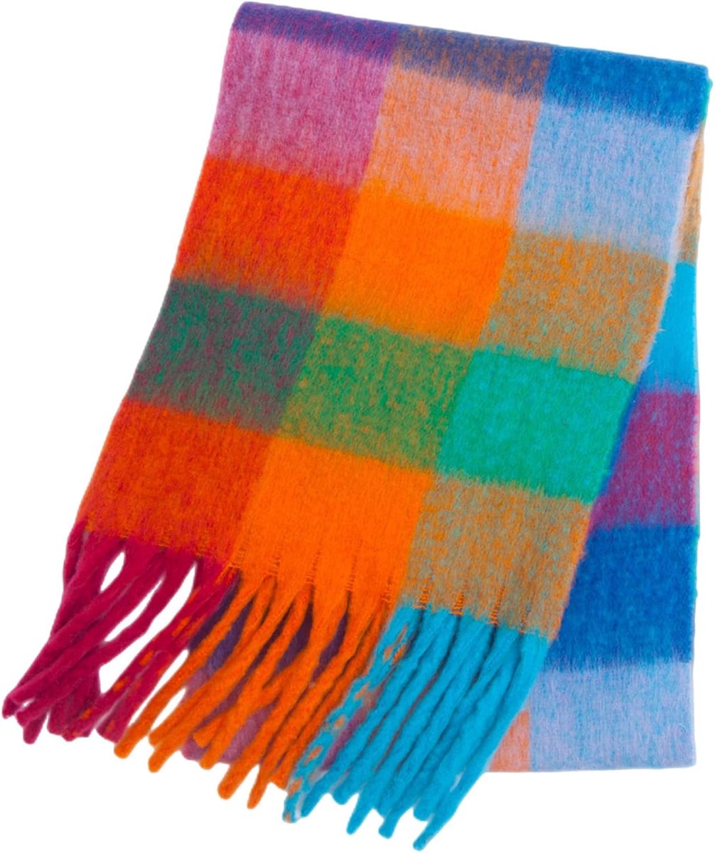 Dames sjaal warm dichte baardkleur vier-vaks sjaal herfst winter verdikt dubbelzijdig geruit vrouwen halsdoek deken sjaal hals poncho cape
