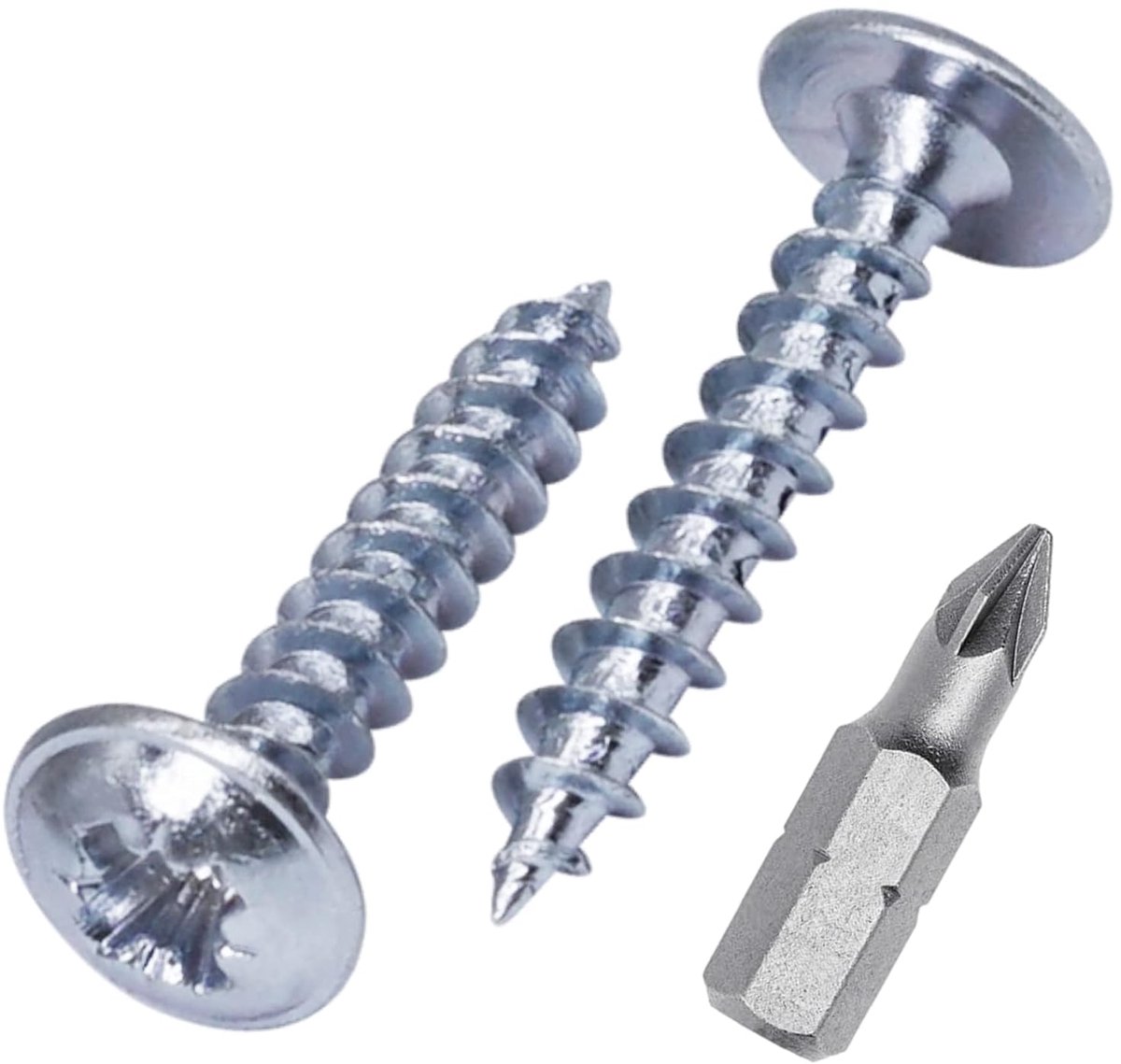 (Pack van 350 stuks) verzinkt staal 3,5 x 20 mm houtschroeven, metalen schroeven, gemodificeerde truss kop, zelftikken (350, 3,5 x 20 mm)