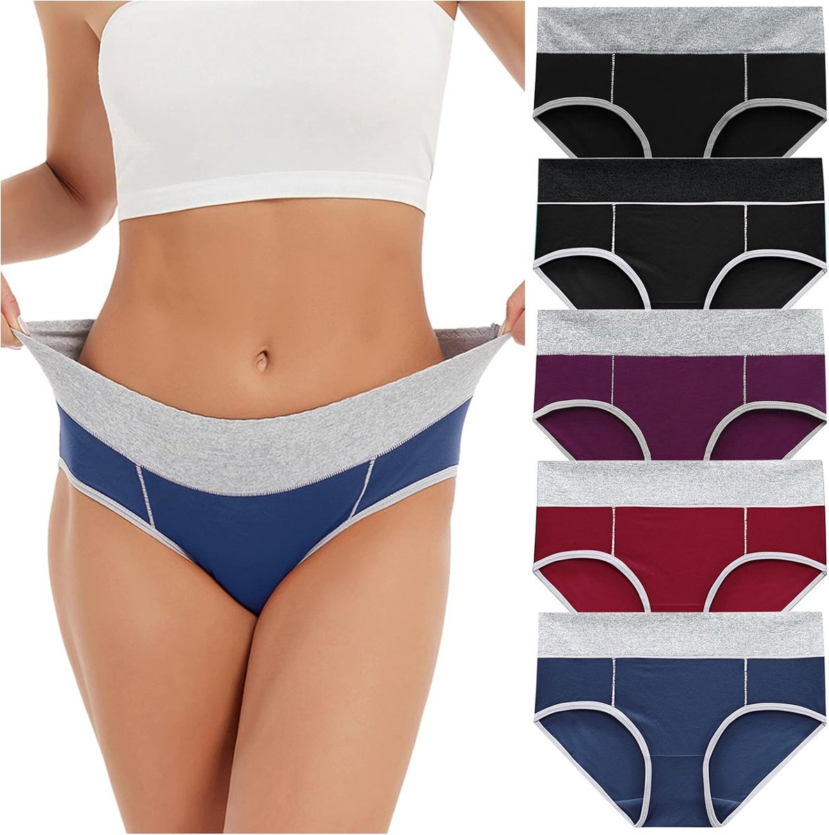 Onderbroek vrouwen slipjes bikini patchwork brieven ondergoed kleur slipje massief
