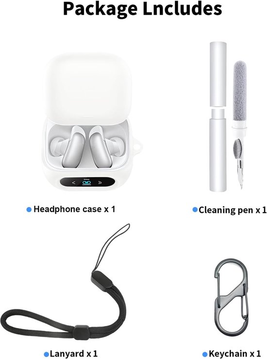 Hoes voor Soundcore Liberty 5 Pro, schokbestendig, krasbestendig, dun, zacht, vingerafdrukbestendig, volledige bescherming, compatibel met draadloos opladen, outdoor en dagelijks — afbeelding 4
