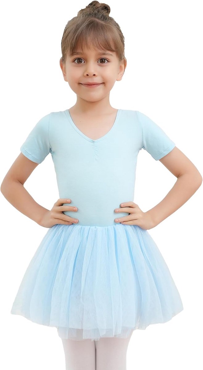 Ballet Tutu Jurk Outfit Cross Strap Rok Gymnastiek Leotard Katoenen Kostuums Danskleding