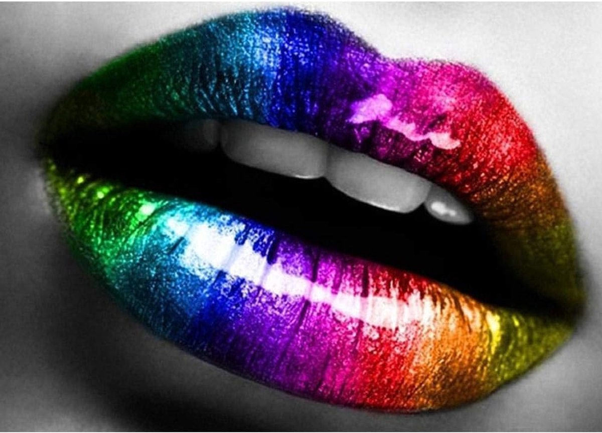Diamond schilderij 5D Eye Lips volledige vierkante borduurwerk portret handgemaakte Home Decor Diamond Art Holiday Gift frameloze 30X40cm