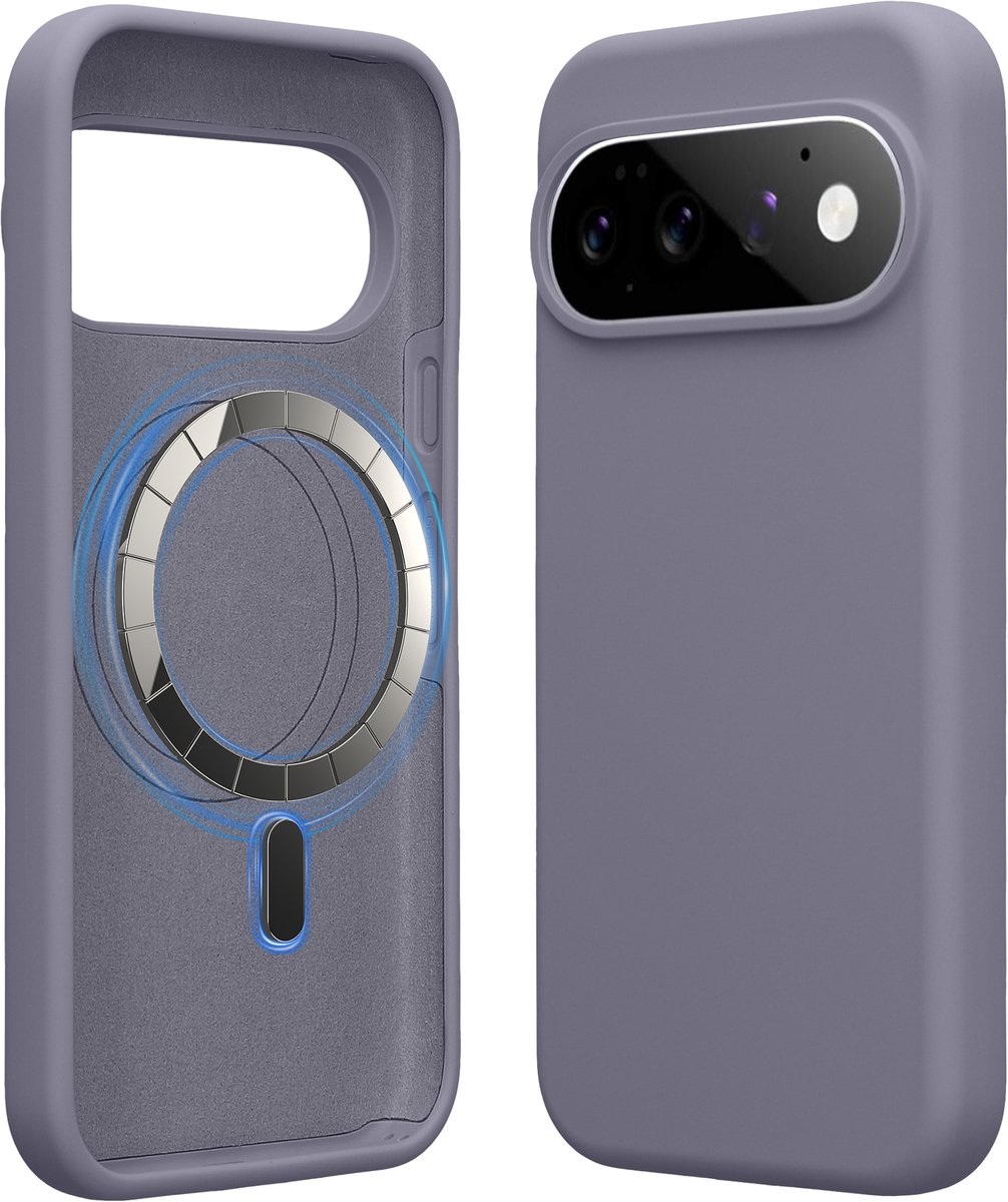 kwmobile telefoonhoesje geschikt voor Google Pixel 11 / Pixel 11 Pro - Hoesje met magneet compatibel met MagSafe - Smartphone case in lavendel