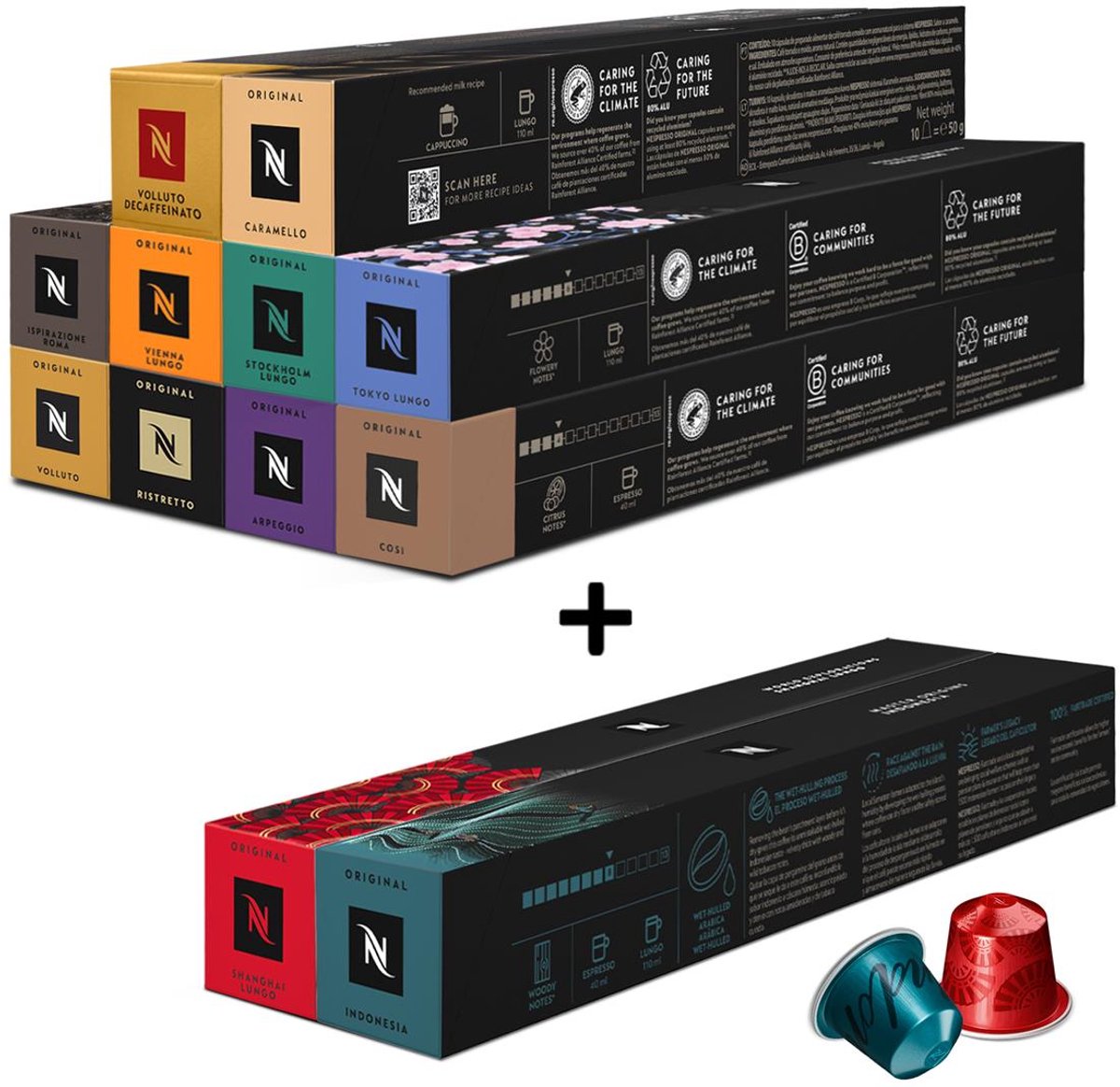 Nespresso - Original - Favorieten Pakket - Koffiecups - 120 capsules