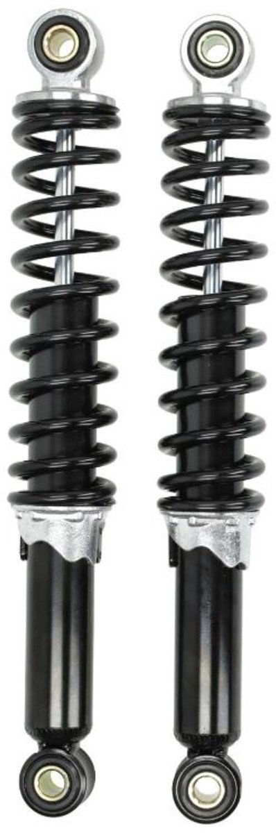 schokbrekerset DMP 320mm zwart camino, citta, puch maxi, tomos