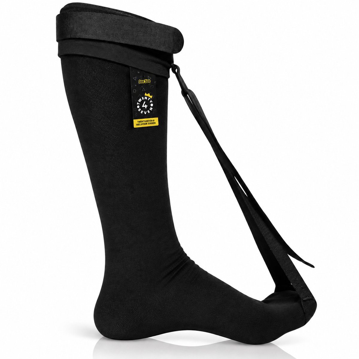 Twenty4seven® Nachtspalk Hielspoor - Sok voor de Nacht bij Peesplaatontsteking en Achillespees - Verstelbare Spanning - Voor Linker en Rechter Voet - Maat L/XL