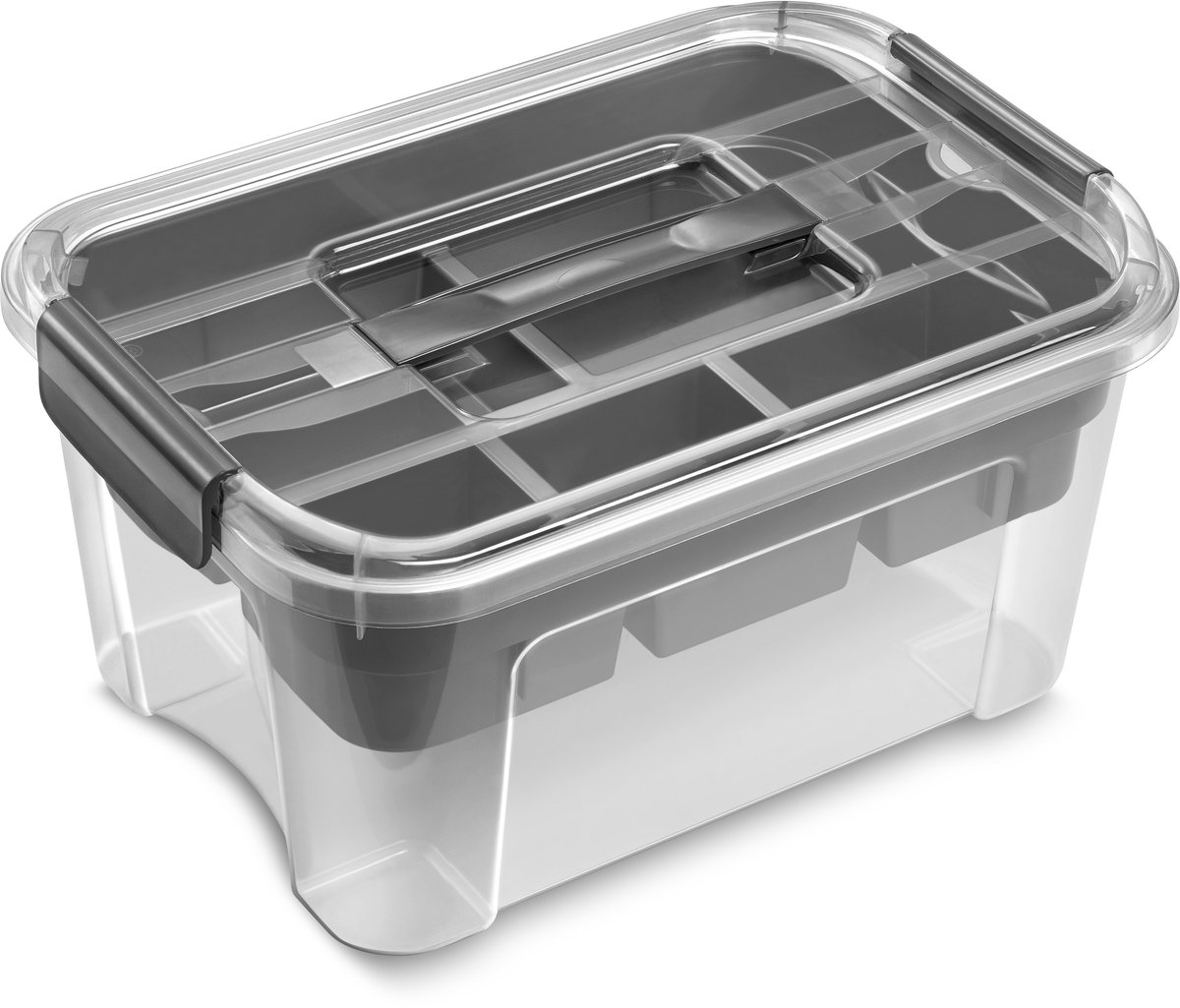 CEP - Combibox - 13-vaks - 29 x 21 x 18 cm - Alles-in-één opberger - Grijs - CP-8034398