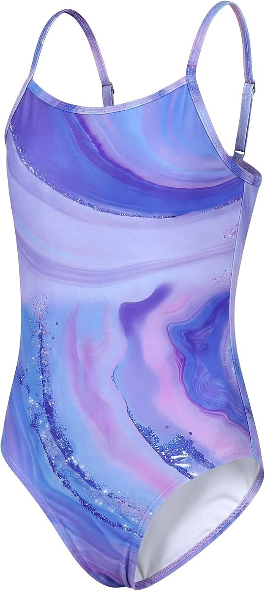 meisjeszwempak met verstelbare bandjes, eendelig zwempak voor kinderen, elastische zwemkleding, zomer, strand, sport, mouwloos, eendelig zwempak, 5-14 jaar
