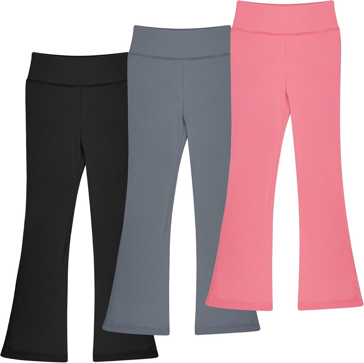 Leggings voor meisjes, bootcut-yogabroek voor kinderen, hoge taille voor danstraining