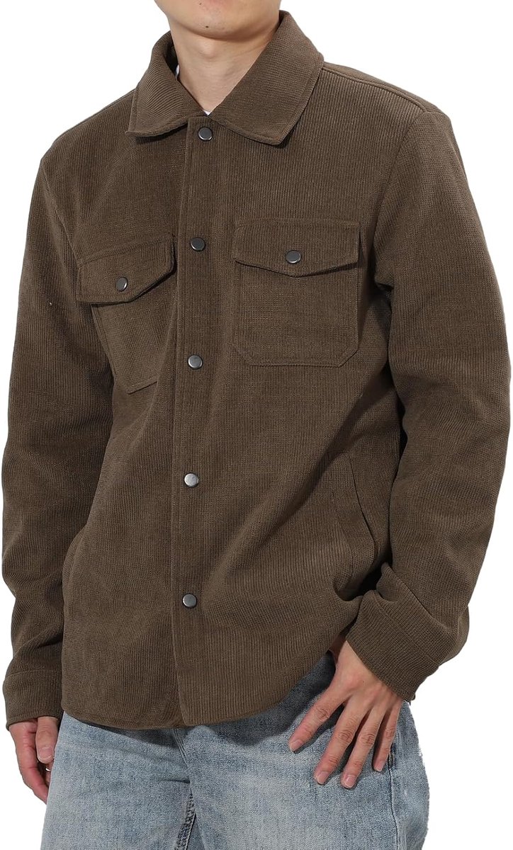 Jas voor heren, outdoor, windbreaker, casual, lange mouwen, herfst, winter, jas met klep en zakken