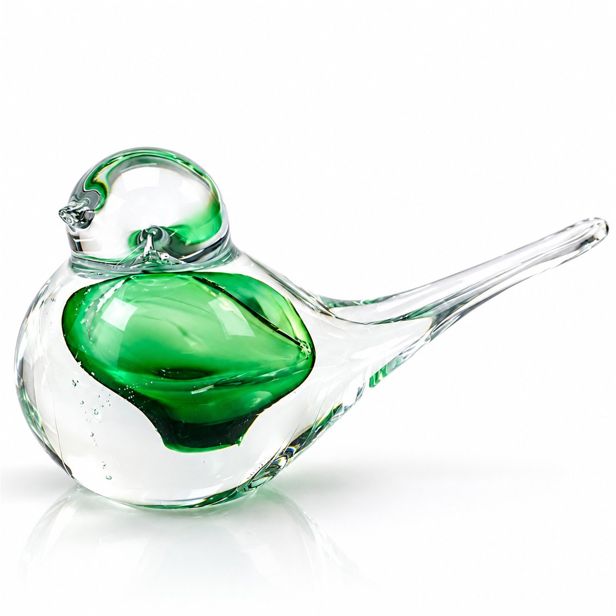 Kristallen Vogel - Groen - Decoratieve Vogel - Boheems Kristal