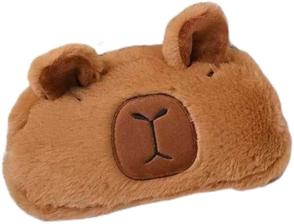 Capybara Etui, 1 Stuk Capybara Sleutelhanger, 1 Stuk Animal Index Sticker, Dagboek Stempel Classificatie Sticker.