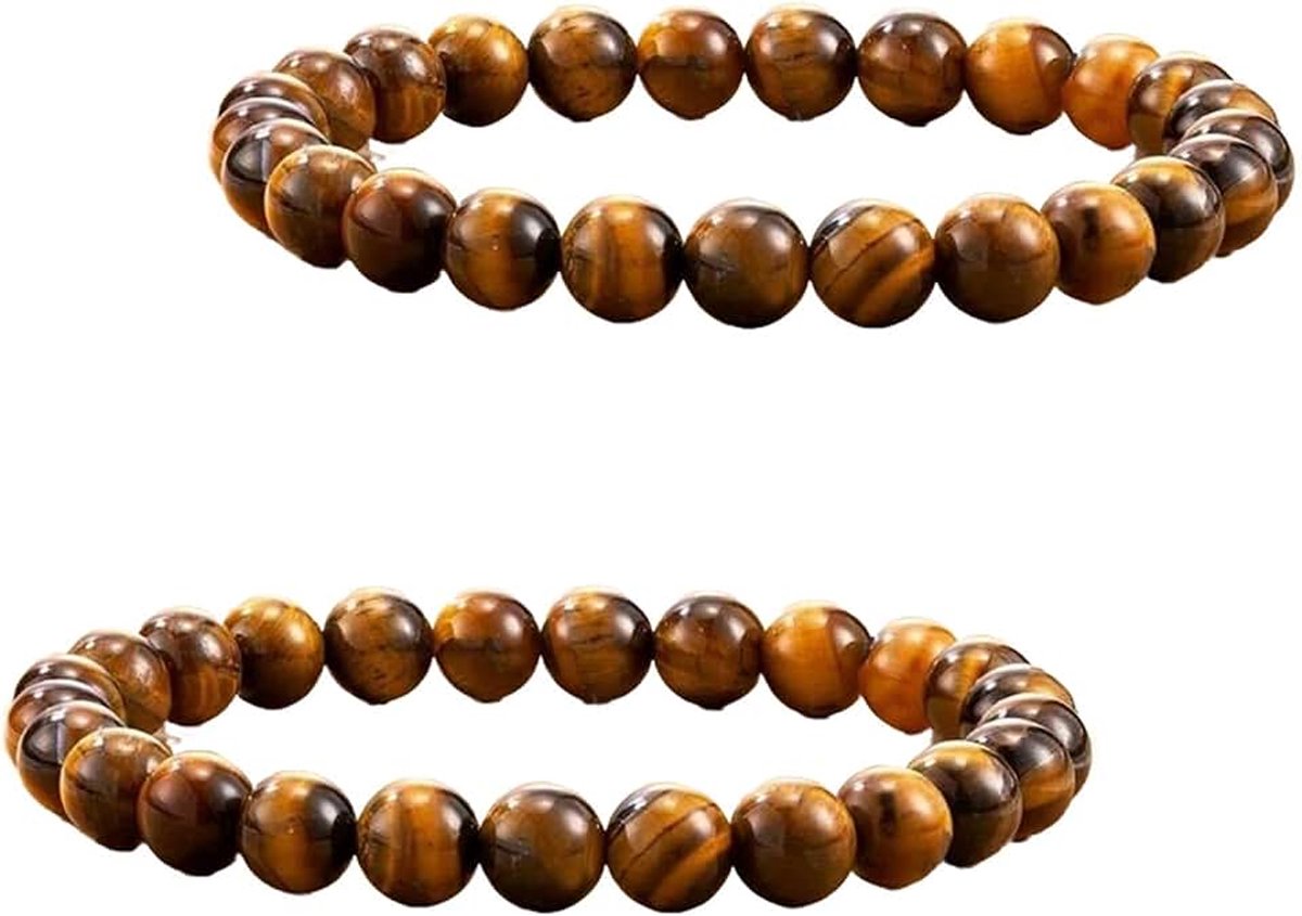 2 stuks 8 mm zwarte obsidiaan parelarmband, handgemaakte echte natuurstenen armbanden, heren, dames, chakra-parelarmband, handgemaakte echte natuursteen, parels, helende stenen, armband