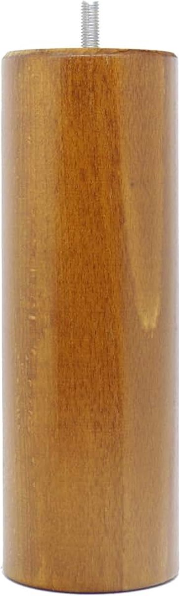Fabrique de pieds bedpoten, hout, kersenhout, 20 x 7 x 7 cm, 4 stuks
