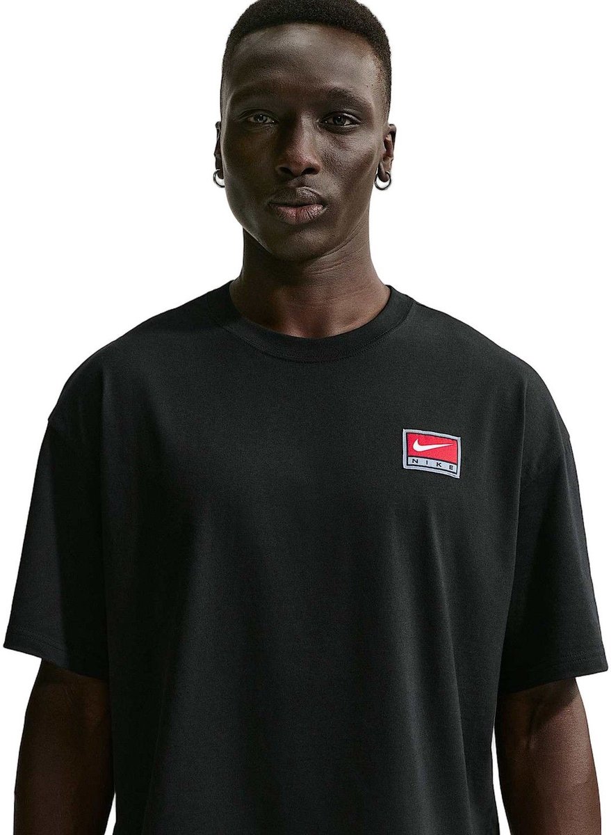 Nike M NL SS BOXY KNIT TOP L Heren T-shirt Zwart