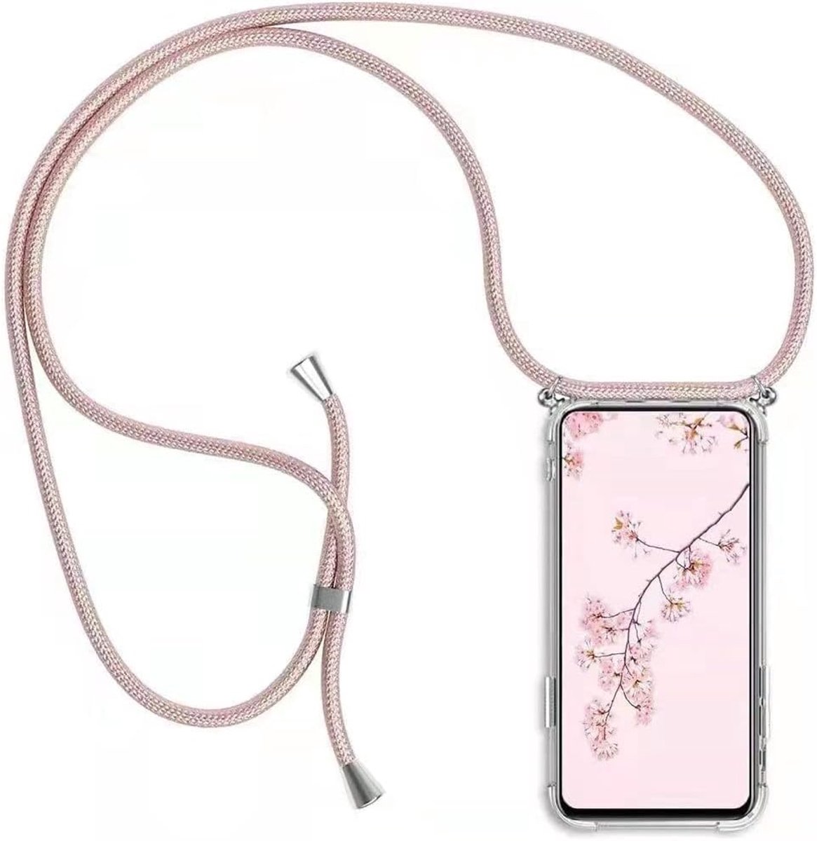 Hoesje met Koord voor Nokia X10/Nokia X20 - Smartphone Telefoonhoesjes met Sleutelkoord - Telefoon Ketting Cover Case - Schokbestendige Transparant TPU Cover Stijlvolle Snoer Hoes