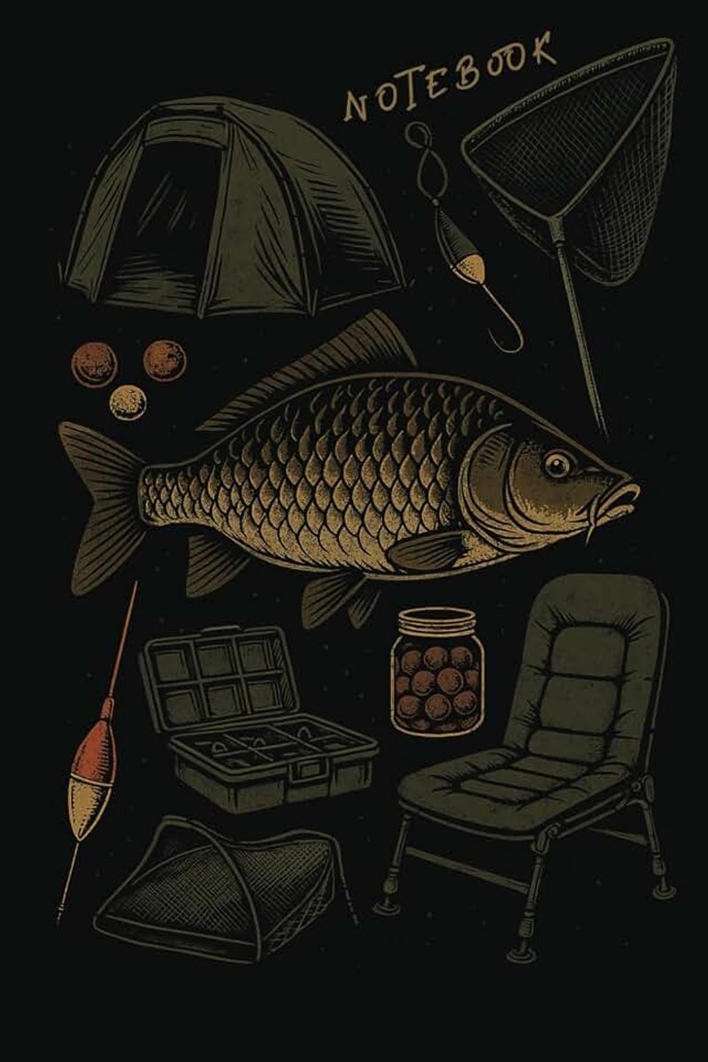 Page Lined Notebook for Recording Lake Spots, Bait Combos, and Catches – Essential Angler’s notebook: Detailed carp fishing ... sessions, gear setups, and personal bests