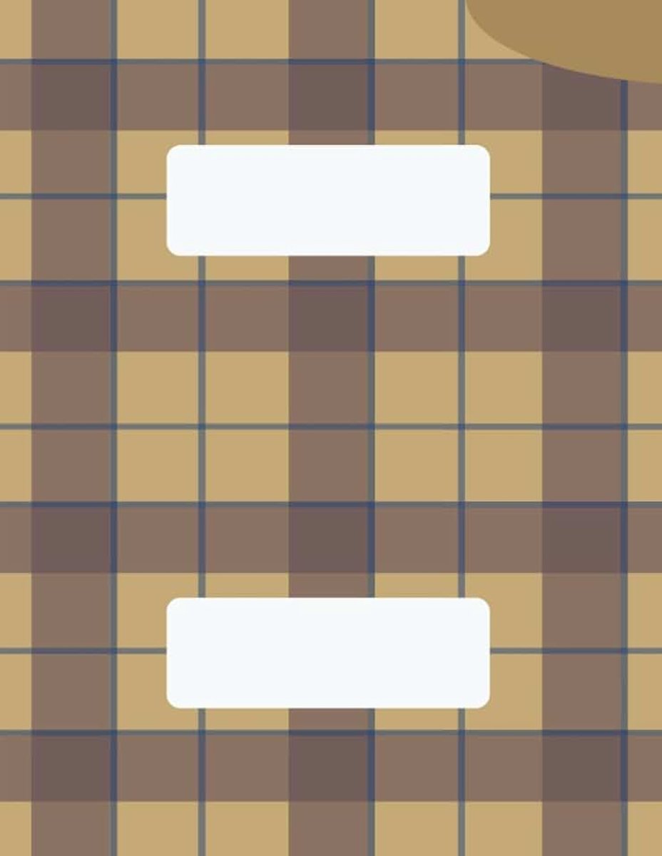Plaid Notebook- #a871: Lined Ruled Notebook for journaling & note-taking