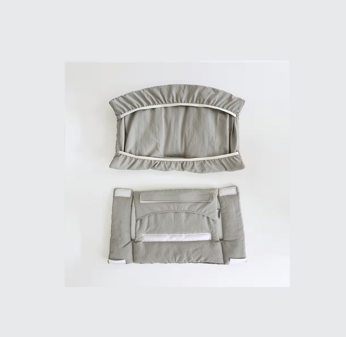 HHHK - Stokke Tripp Trapp Kussenset - Zitkussen en Rugkussen - Grijs met Beertje - Stoelverkleiner - Babyset Kussen – foto 5