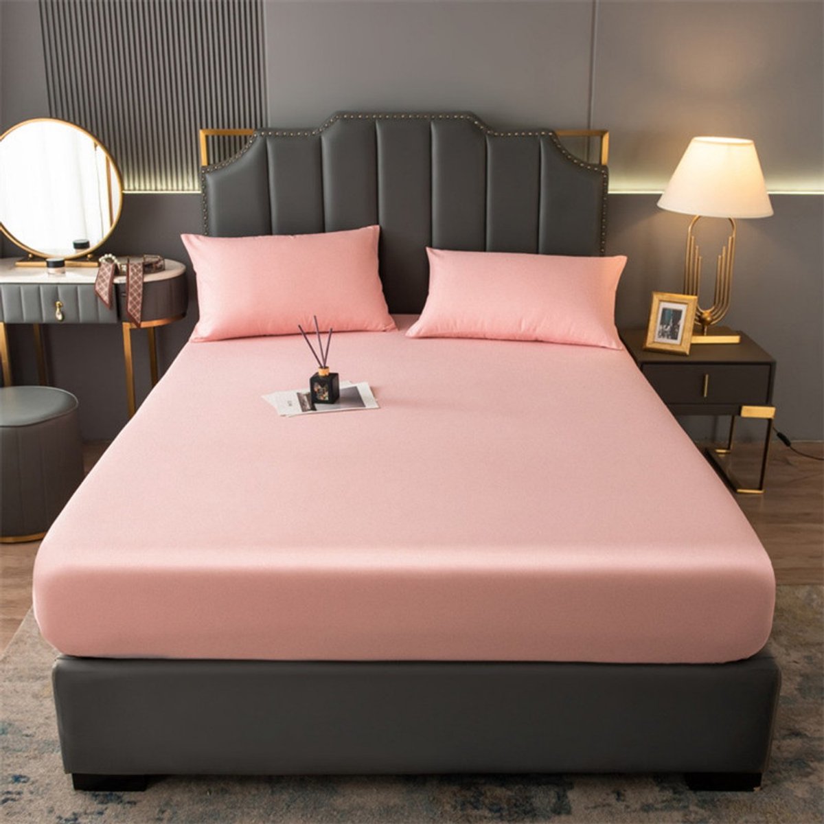 Waterdichte matrasbeschermer – Maat L – 150x200 cm – Geschikt voor matrassen tot 30 cm dik – Ademend & stofwerend – Hoes van polykatoen – Beschermt tegen vlekken en dagelijkse slijtage – Zacht en comfortabel – Wasbaar - Bedsprei - Spreien