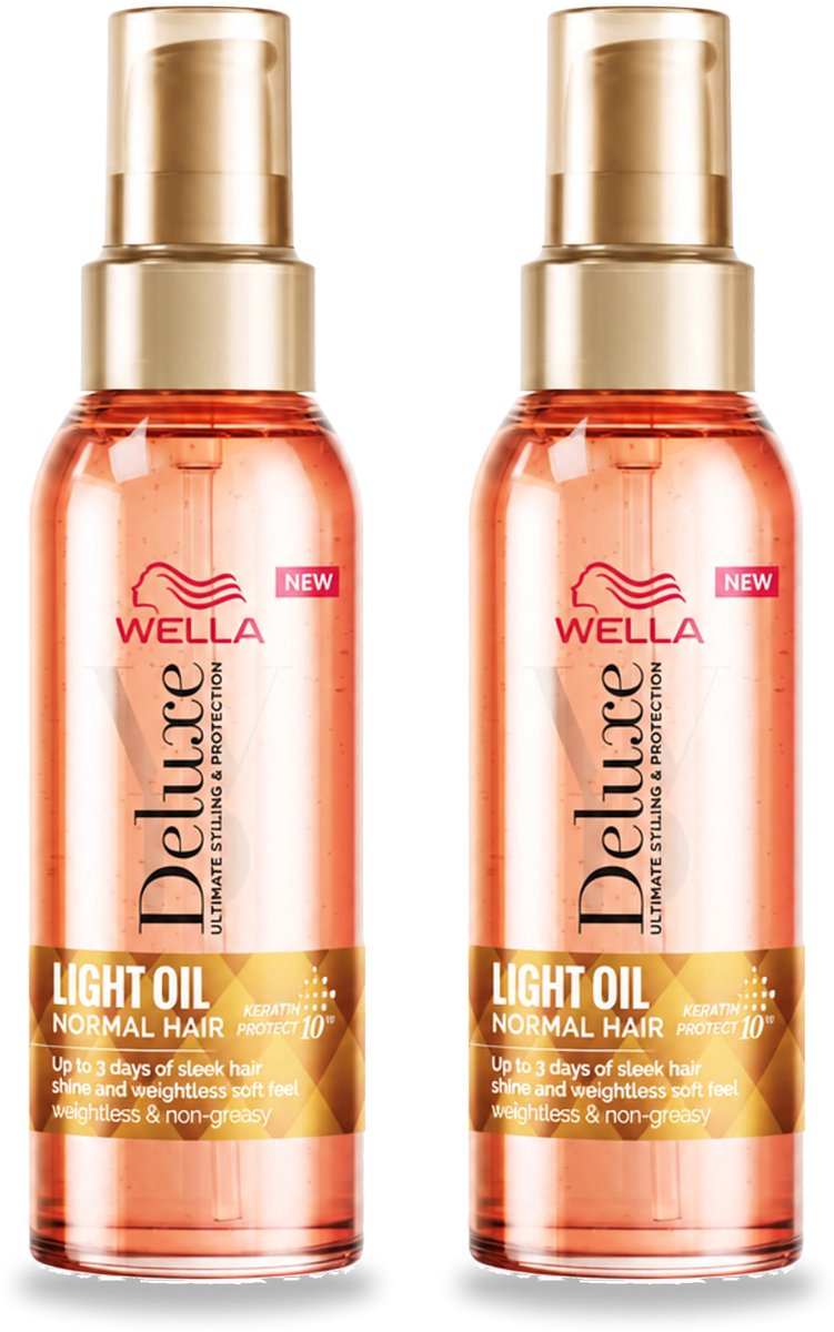 2 x Wella – Deluxe Oil Light – Haarolie – 100 ml - Voordeelverpakking - 2 stuks
